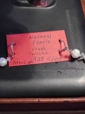 Sterling Silver Freshwater Pearl Drop Earrings and 18" Necklace